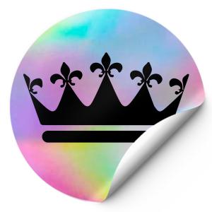 Sticker holographique Ø 6 cm