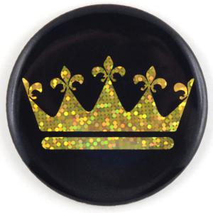 Magnet paillettes couronne dorée
