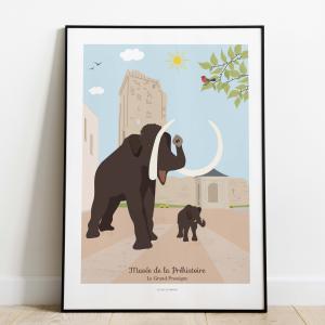 Affiche pourle musée du Grand Pressigny