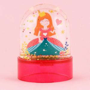 Boule à neige Princesse, paillettes or, Ø 5 cm - 7 cm hauteur