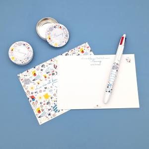 Réalisation pour l'office de tourisme de Fécamp, carte postale, bic collector, boite clic-clac